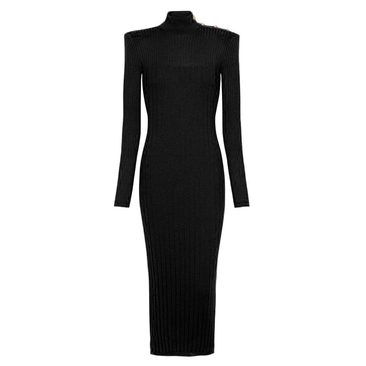 Spring Autumn Long Sleeved Knitted Dress Slim Fit Slimming Bottoming – High Quality