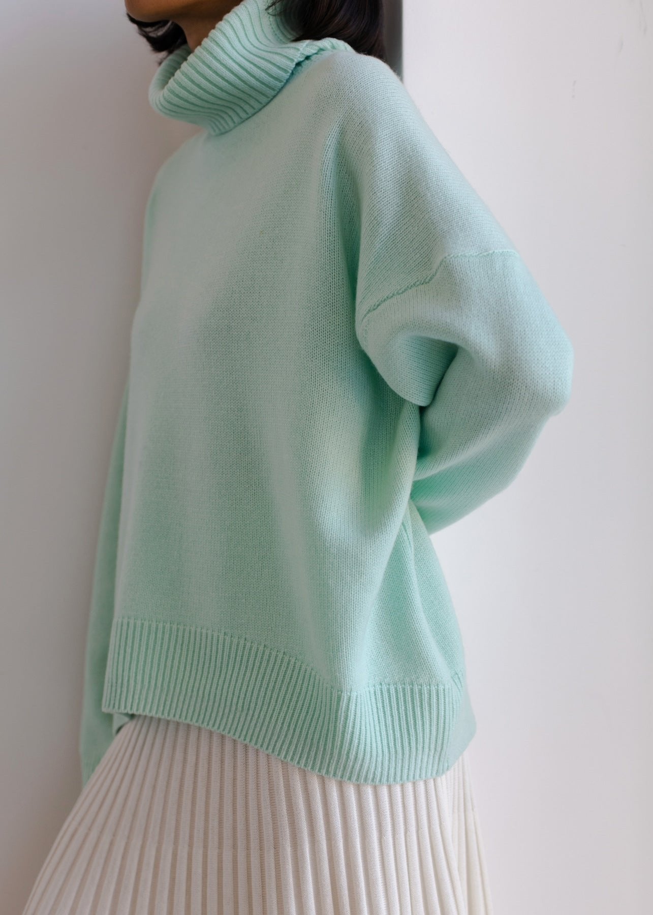 Luxe Oversized Turtleneck Sweater