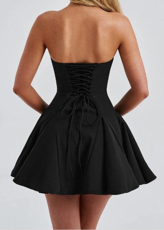 Elegance Bow-Detail Corset Dress