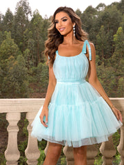 Tube Top Mesh Graceful Bow Pettiskirt Dress