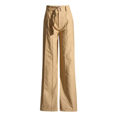 Autumn Belt Accessories: High Waist Slimming Draping Pant for Women