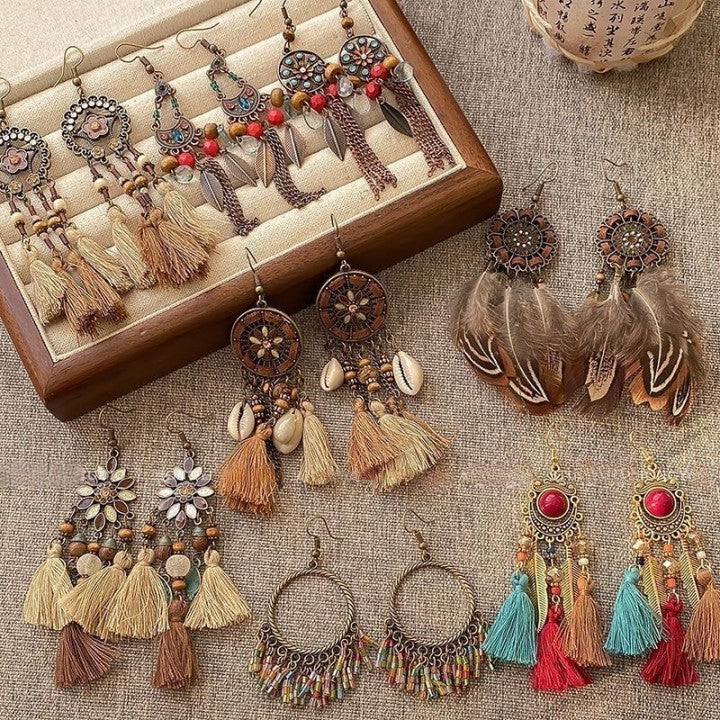 Boho Chic Beaded Sue Earrings