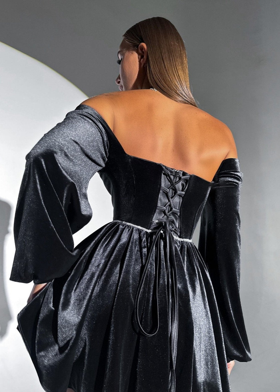 Velvet Charm Corset Dress