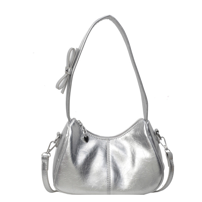 Chic-Gloss Mini Hobo Bag