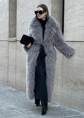 Luxe Shaggy Faux Fur Maxi Coat