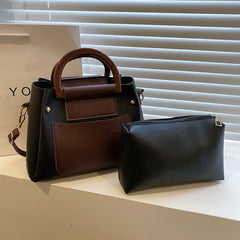 Modern-Classic Two-Tone Tote