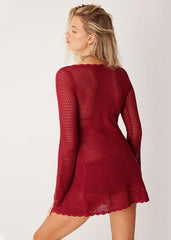 Scarlet Crochet Beach Cover-Up Set