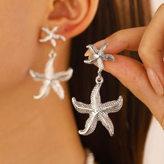 Starfish Pendant Earrings