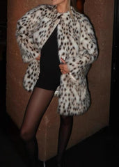 Celeste Faux Fur Leopard Coat