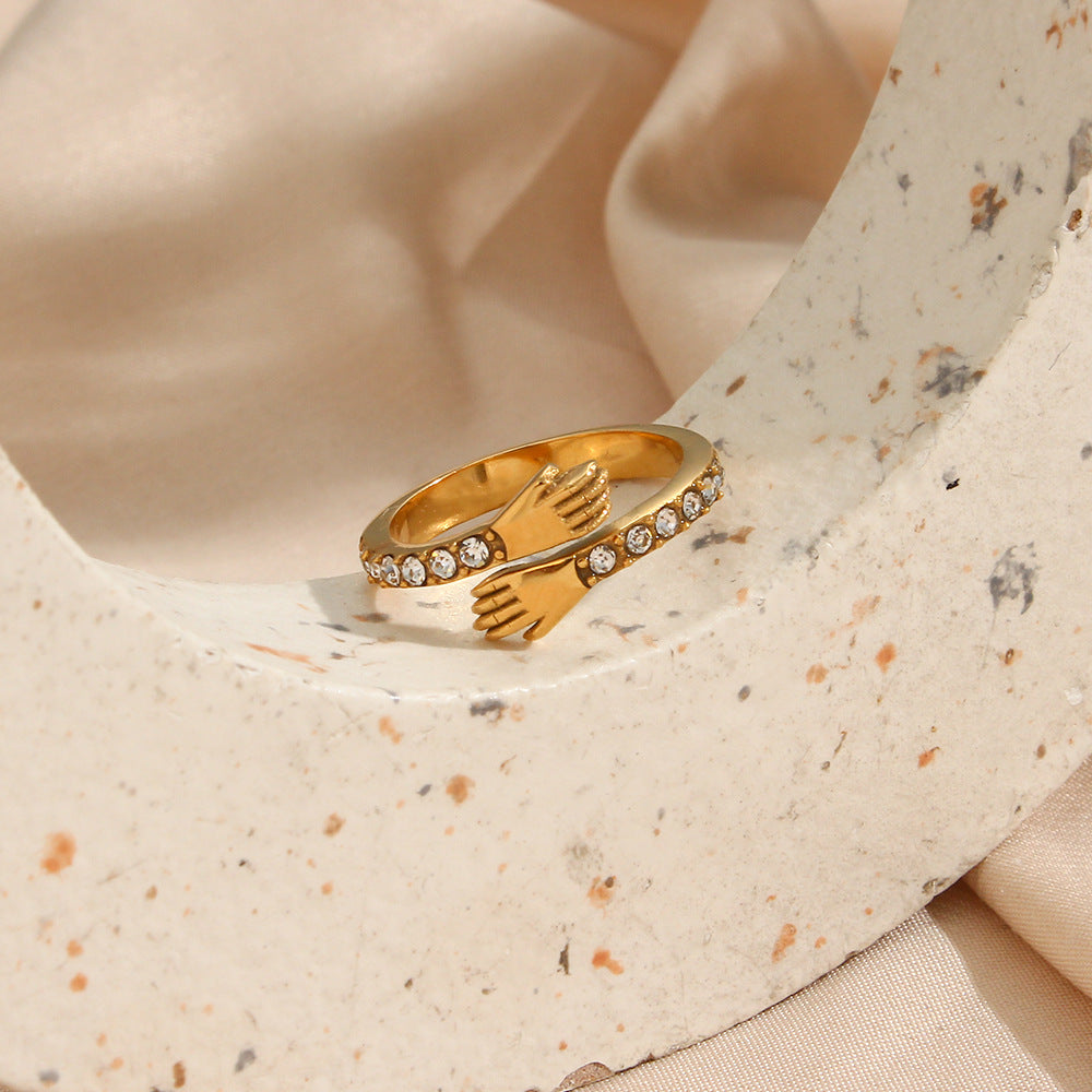 Embrace Gold Ring