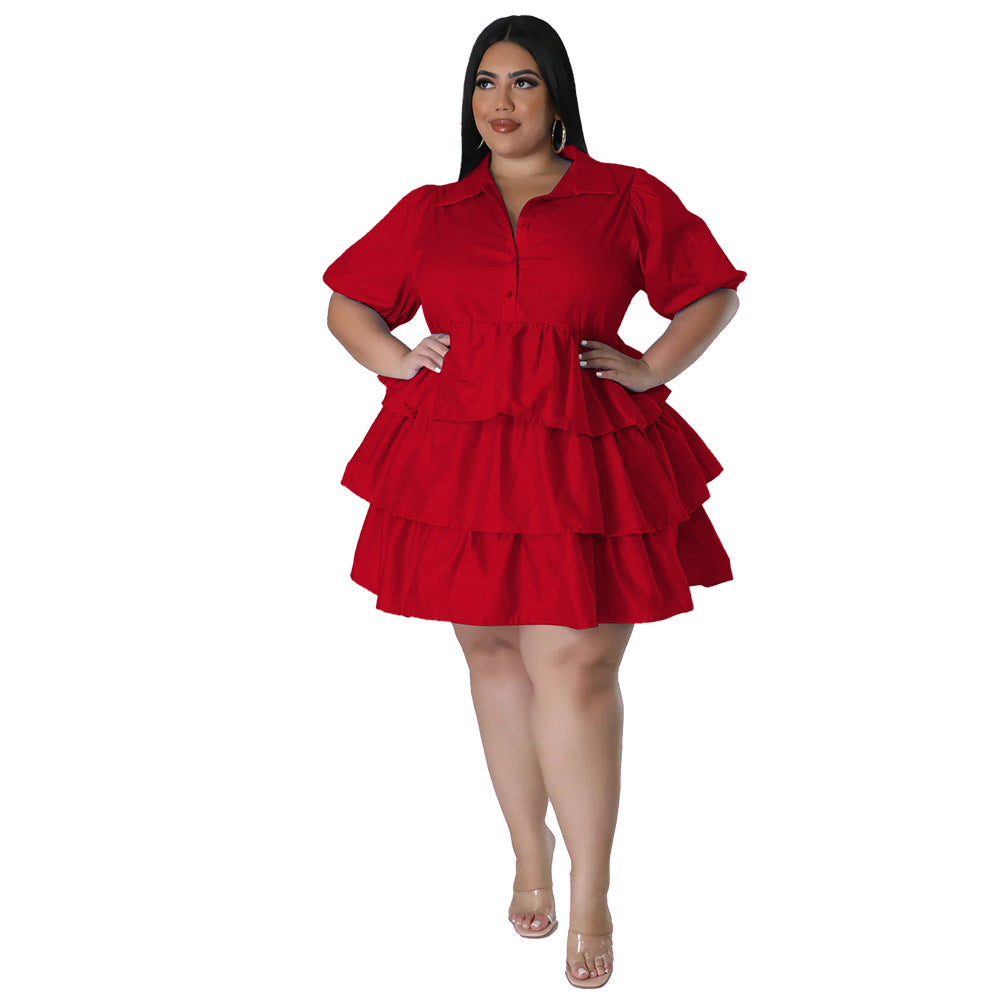 Plus Size Women Clothing Casual Loose Sexy Dress Women