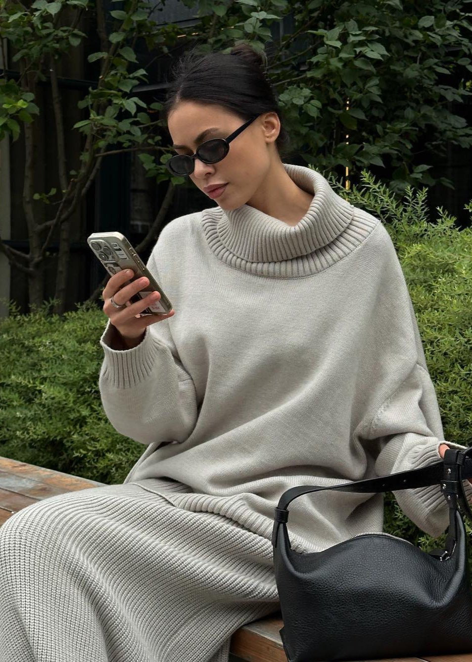 Luxe Oversized Turtleneck Sweater