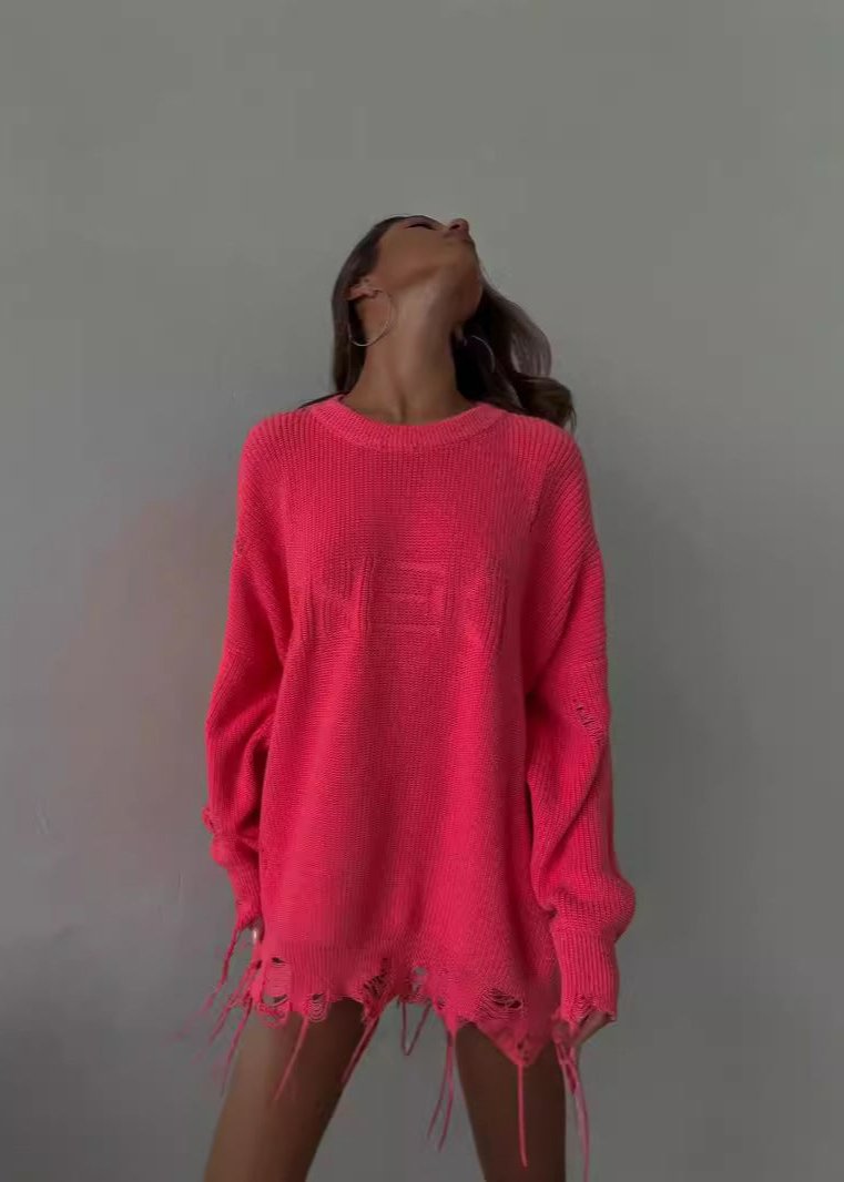 Neon Edge Oversized Sweater