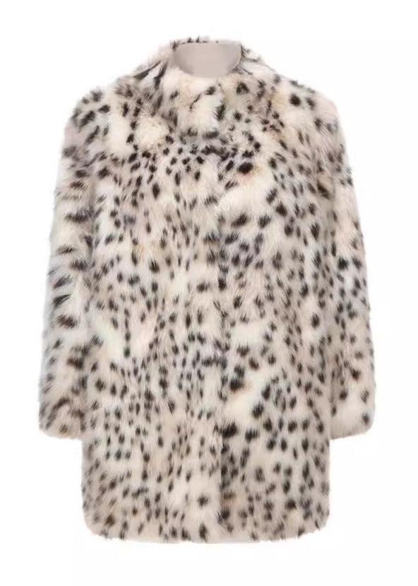 Celeste Faux Fur Leopard Coat