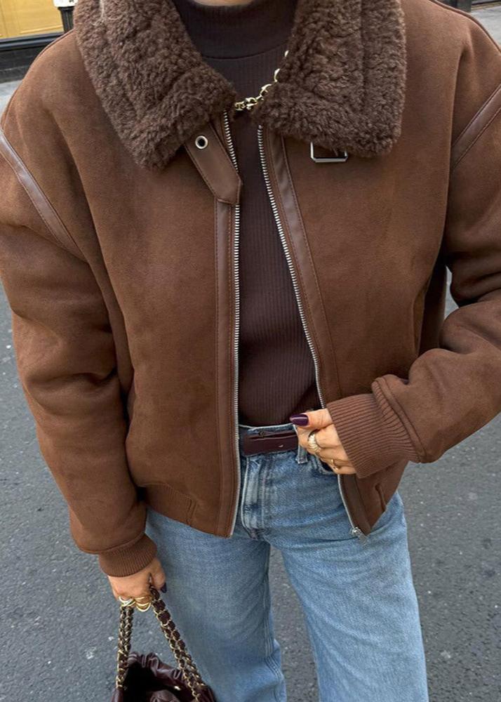 Riley Aviator-Style Shearling Jacket