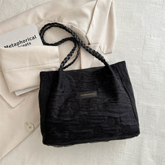 Crinkle-Chic Tote Bag