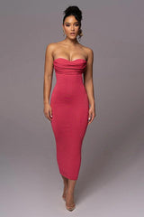 Scarlet Allure - Backless Slip Dress