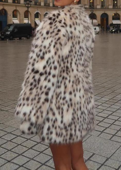 Celeste Faux Fur Leopard Coat