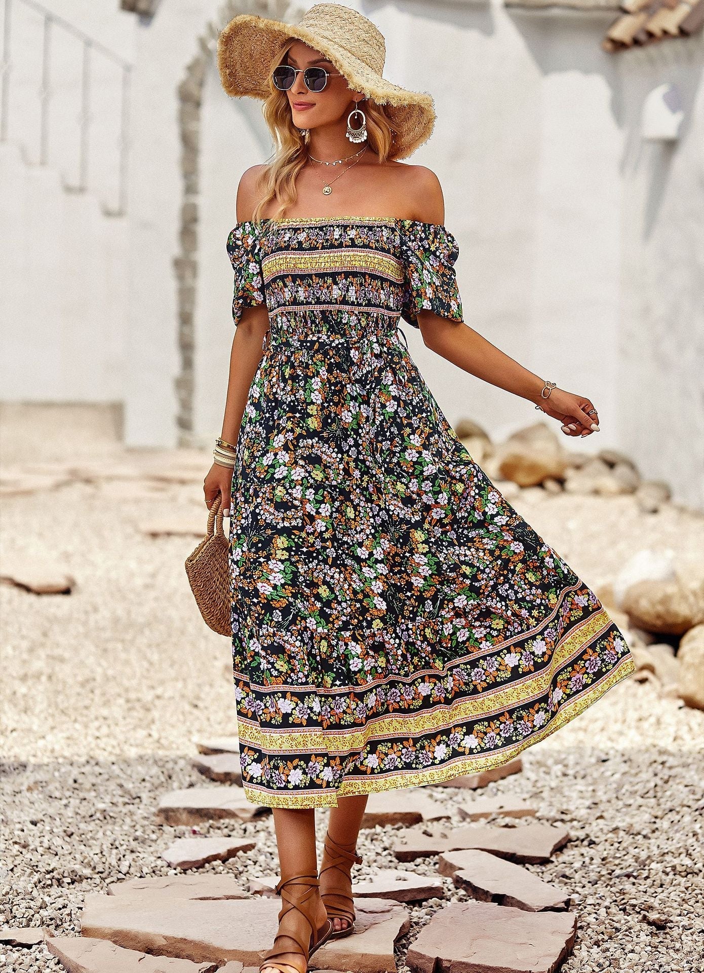 Bohemian Floral Dress