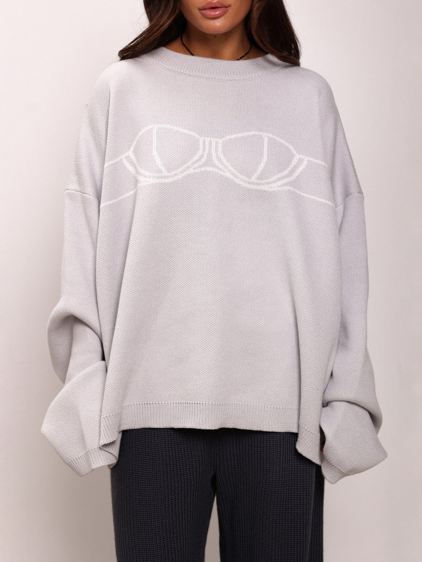 Eva Graphic Oversized Sweater