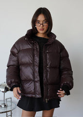 Nova Glossy Puffer Jacket