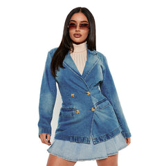 Blazer Denim Coat Women