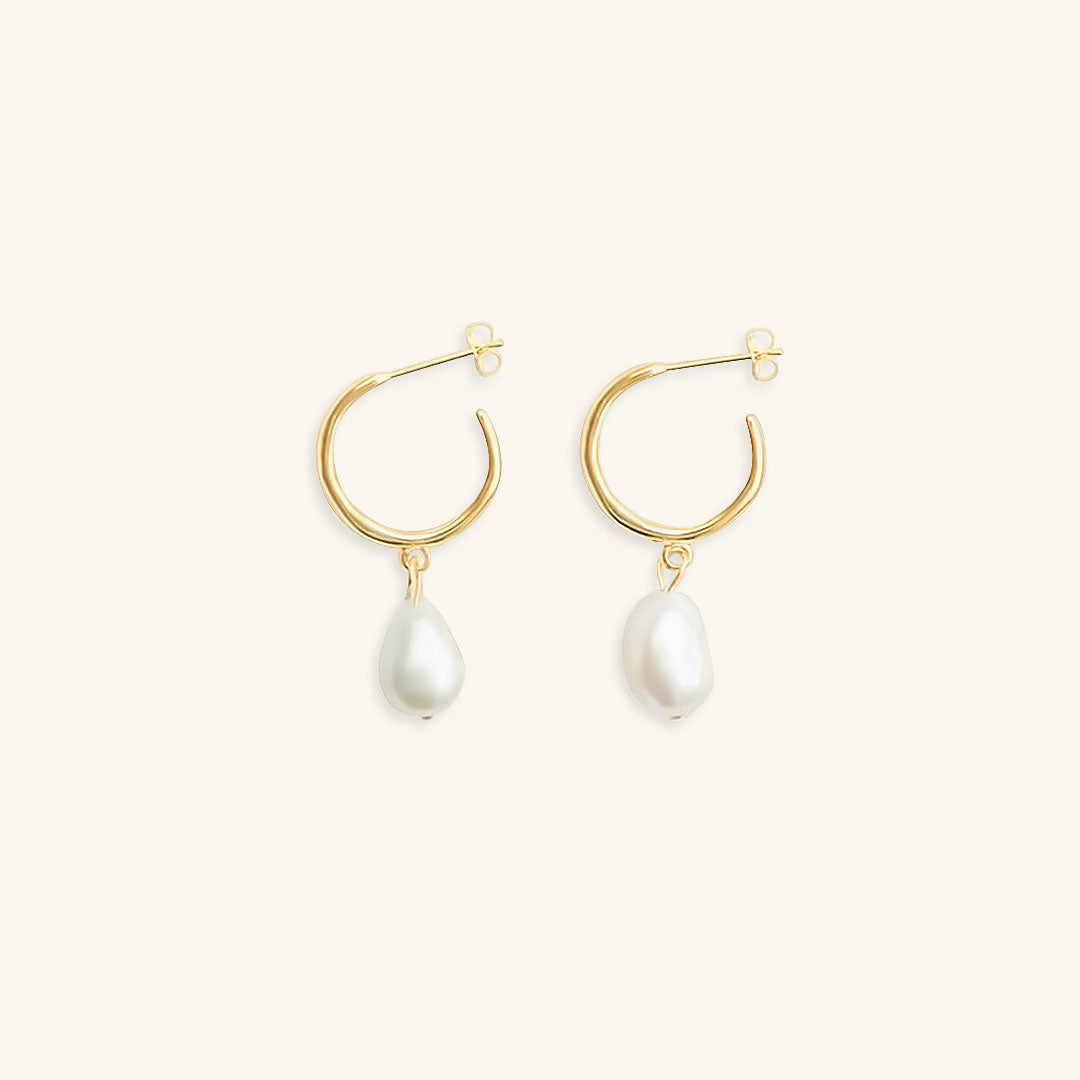 Ocean Dew Freshwater Pearl Hoops