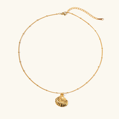 Oceana Gold Seashell Necklace