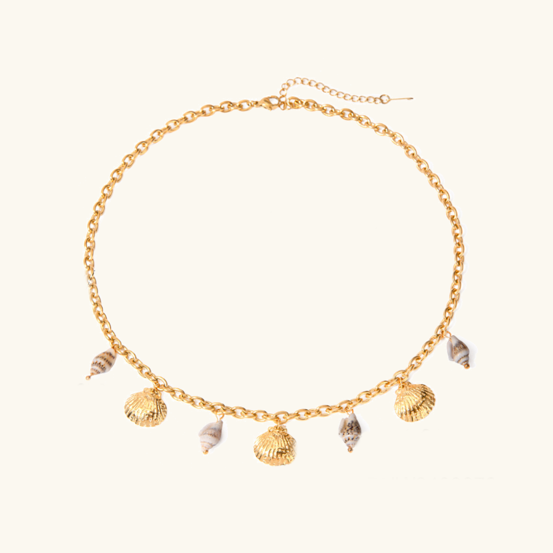 Oceana Seashell Gold Necklace