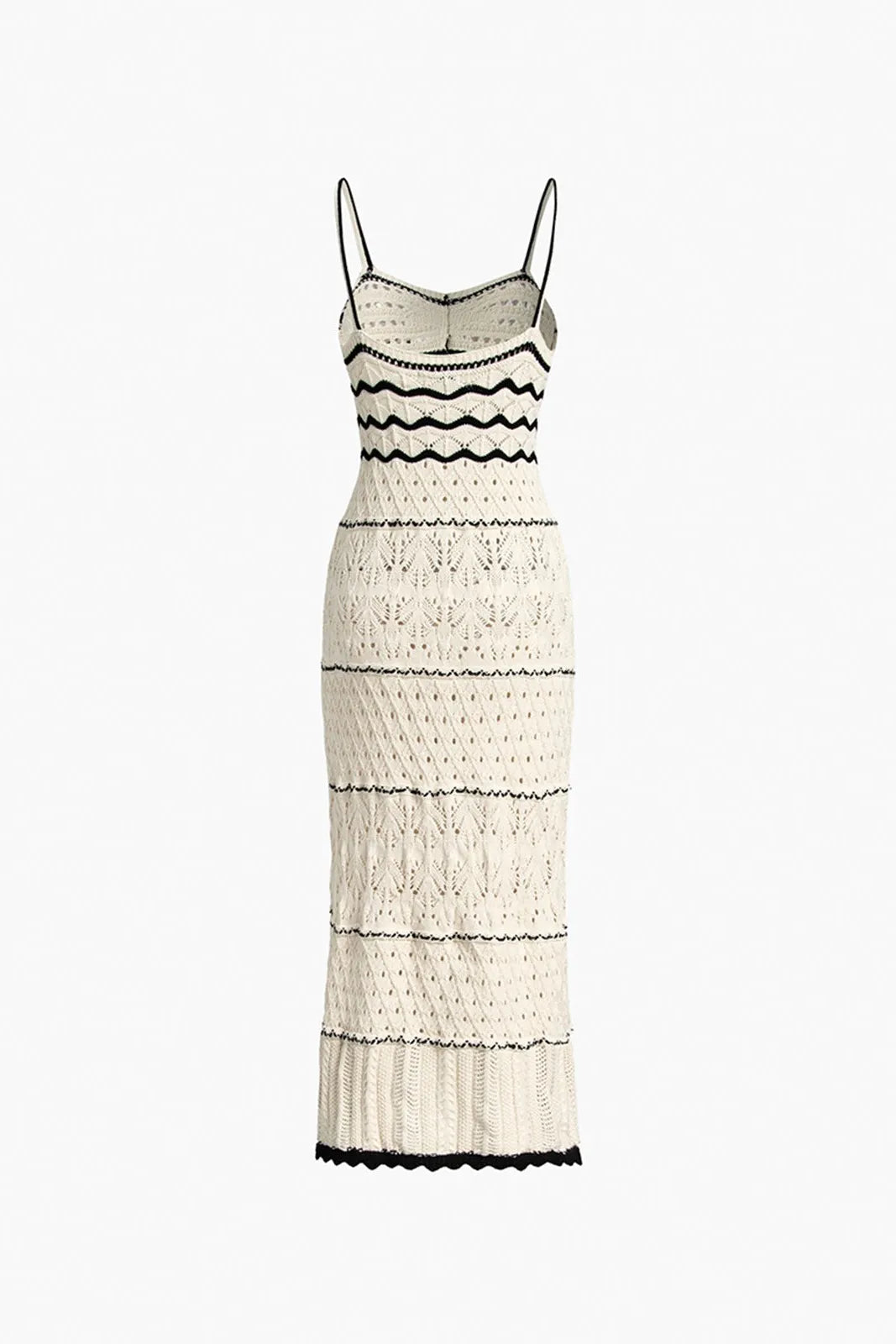 Oyata Beige See Through Midi Dress