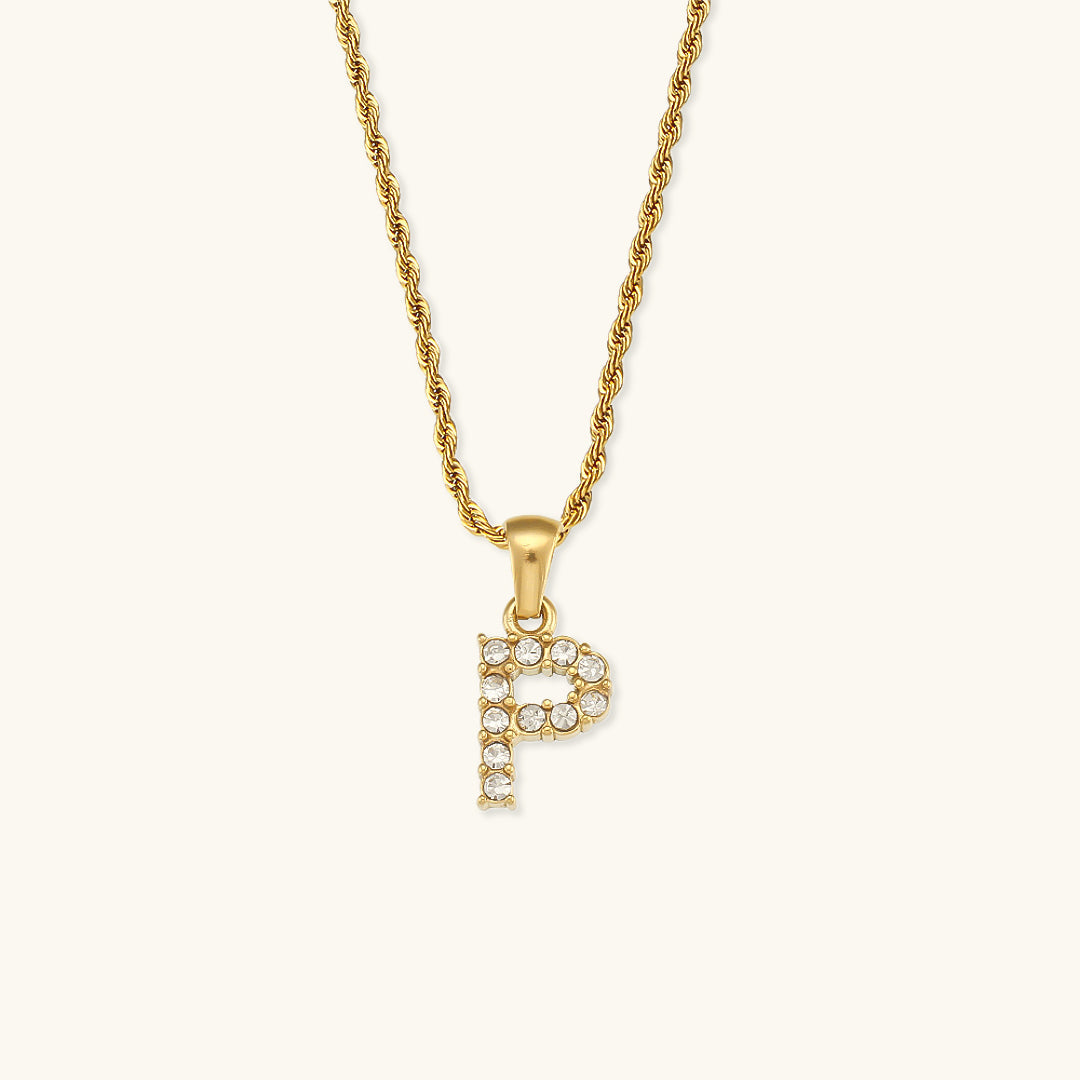 Celeste Initial Diamond Necklace