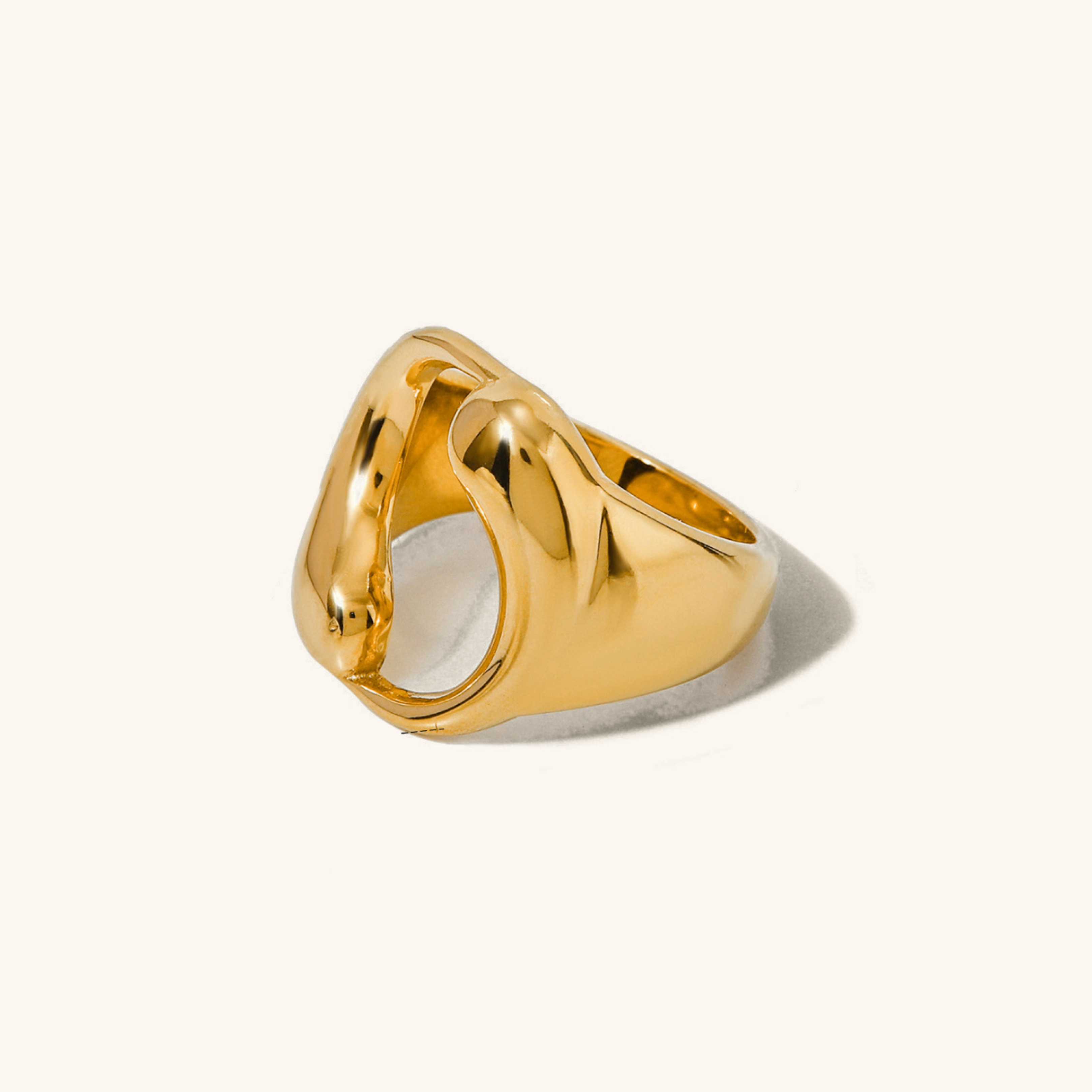 Paige Abstract Gold Ring