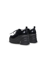 JadyRose | Black Patent Leather Chunky Heel Oxford