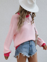 KASMERE KNIT SWEATER - BABY PINK