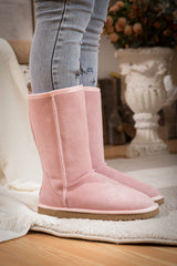 SMAIBULUN Ugg | CLASSIC SUEDE MID-LENGTH BOOTS - PINK