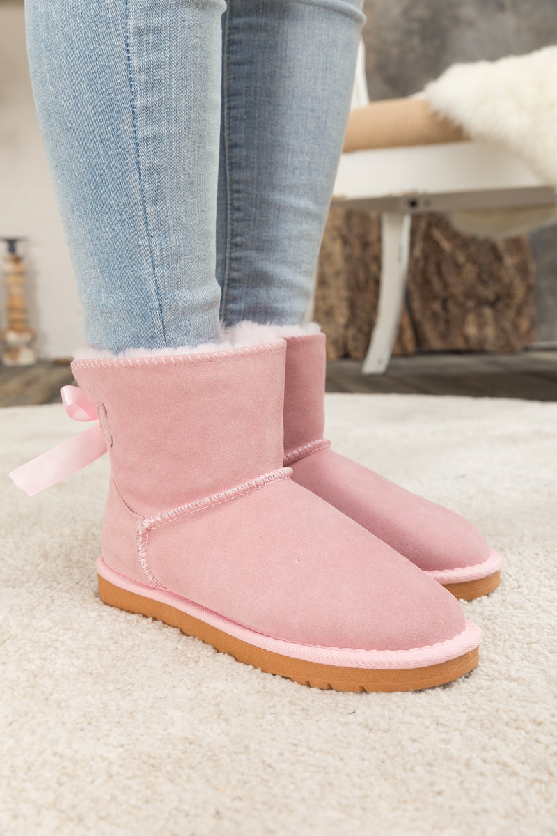 SMAIBULUN Ugg | Bailey Bow Ugg Mini Boots - Pink