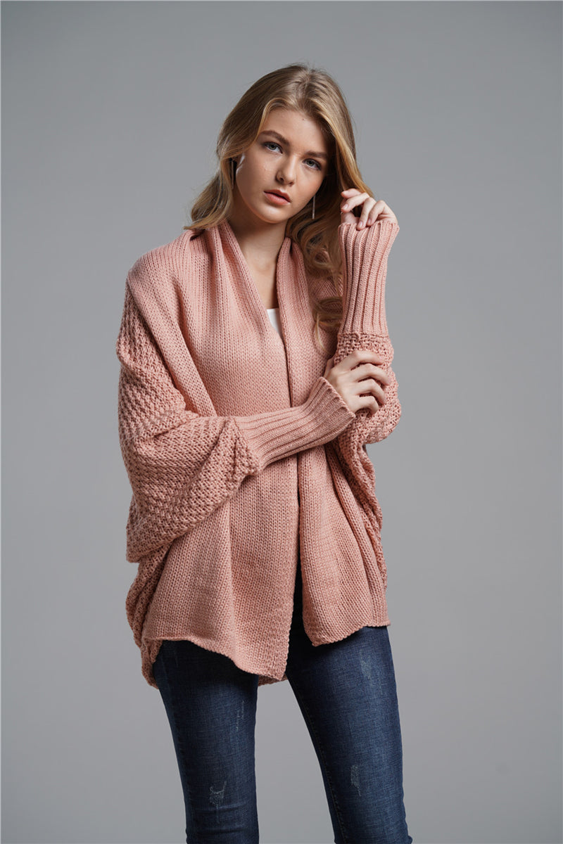 Smaibulun | Pink Batwing Loose Fit Cardigan