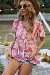 JEN BOHO TOP - PINK