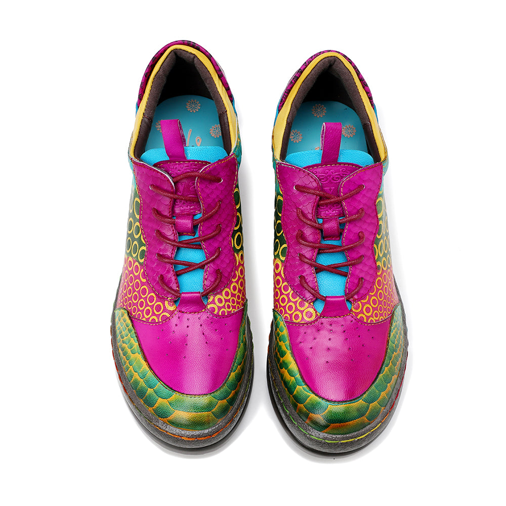 Soffia | Pink Your Eye Floral Leather Oxford