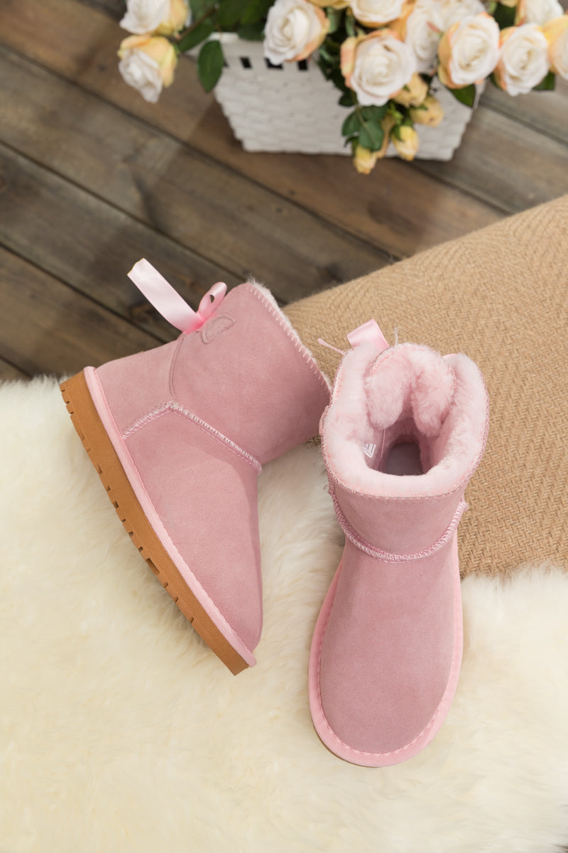 SMAIBULUN Ugg | Bailey Bow Ugg Mini Boots - Pink