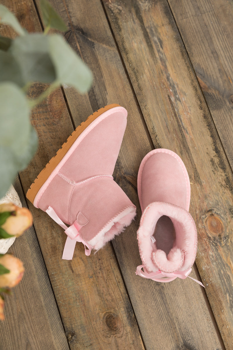 SMAIBULUN Ugg | Bailey Bow Ugg Mini Boots - Pink