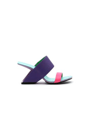 JadyRose | Signature Open-Heel Leather Slide Sandal - Purple