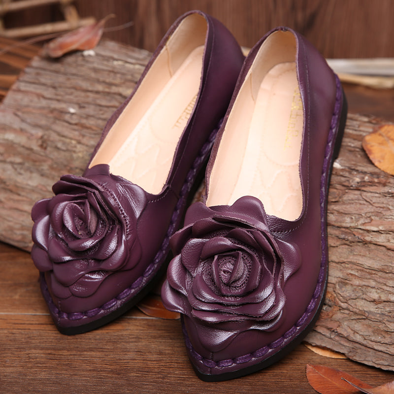 Rumour Has It | Rose Head Tassel-Accent Joyce Loafers