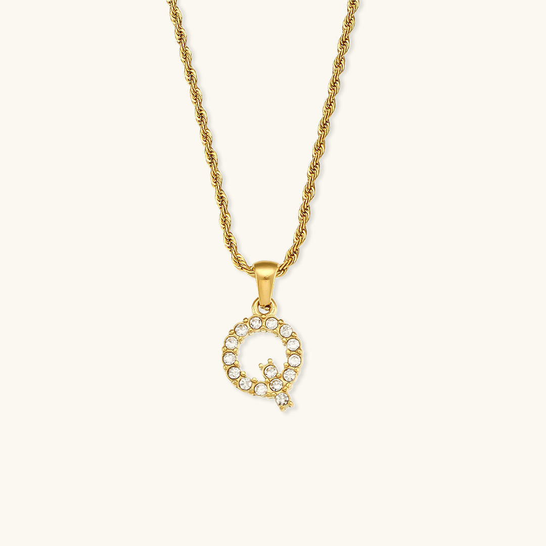 Celeste Initial Diamond Necklace