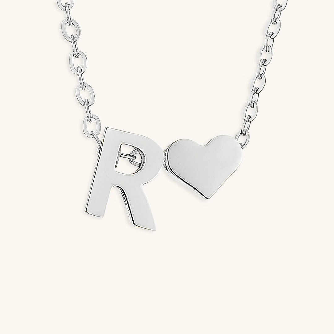 Heartfelt Initial - Gold Letter Necklace