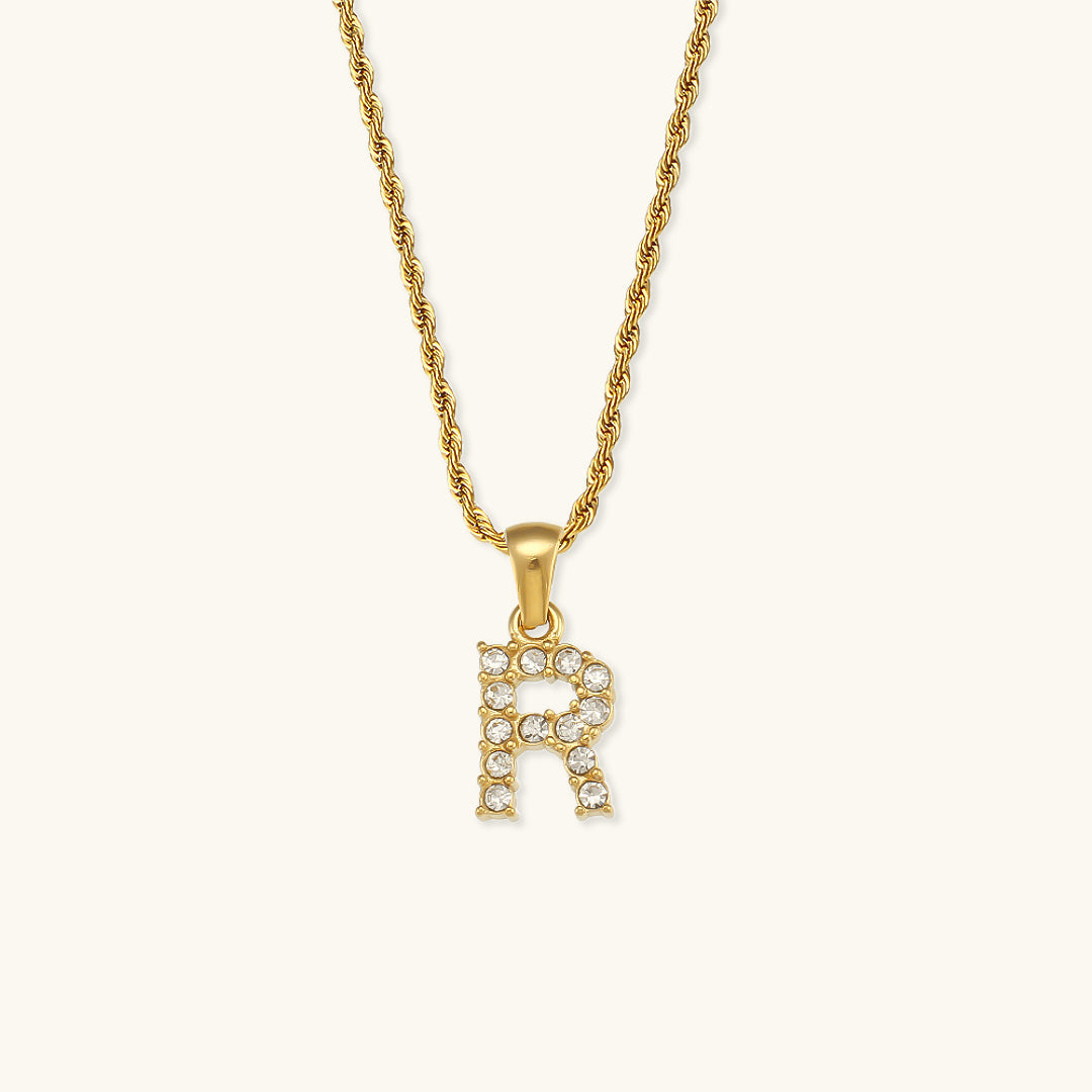 Celeste Initial Diamond Necklace