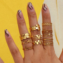 Radiance Gold Ring Set