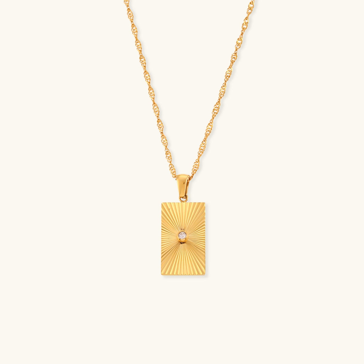 Radiant Horizon Gold Necklace