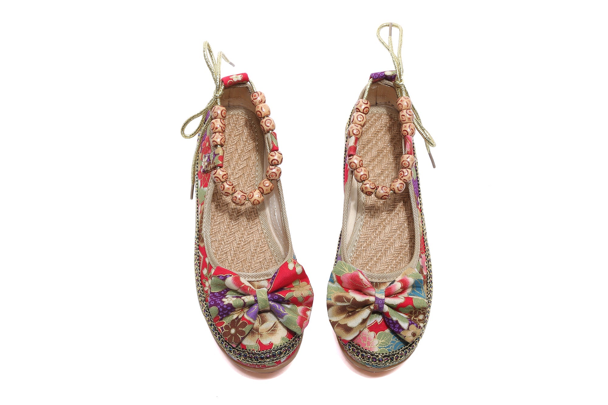 Cactus Rose | Buddha Beads Flat Loafer