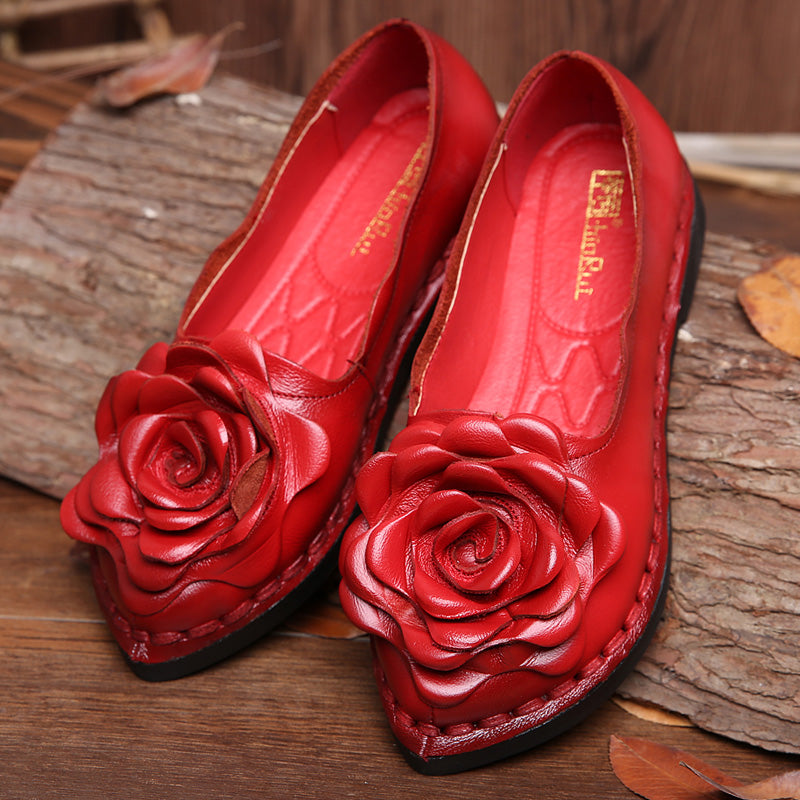 Rumour Has It | Rose Head Tassel-Accent Joyce Loafers